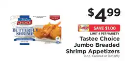 ShopRite Tastee Choice Jumbo Breaded Shrimp Appetizers offer