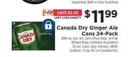 ShopRite Canada Dry Ginger Ale Cans 24-Pack offer