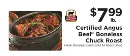 ShopRite Certified Angus Beef Boneless Chuck Roast offer