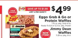 ShopRite Eggo Grab & Go or Protein Waffles offer