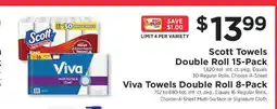 ShopRite Scott Towels Double Roll 15-Pack offer