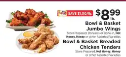 ShopRite Bowl & Basket Jumbo Wings offer