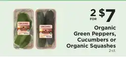 ShopRite Organic Green Peppers, Cucumbers or Organic Squashes offer