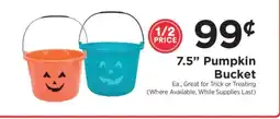 ShopRite 7.5 Pumpkin Bucket offer