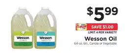 ShopRite Wesson Oil offer