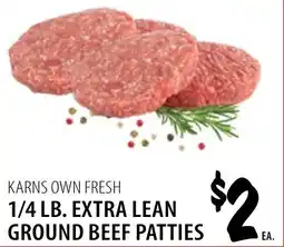 Karns Karns Own Fresh Extra Lean Ground Beef Patties offer