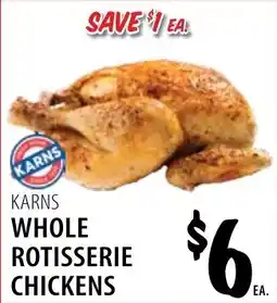 Karns Karns Whole Rotisserie Chickens offer