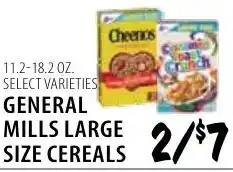 Karns General Mills large size cereals offer