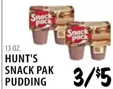 Karns Hunt's Snack Pak Pudding offer