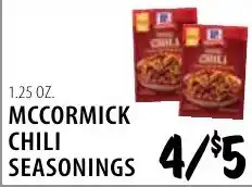 Karns McCormick chili seasonings offer