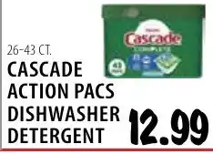 Karns Cascade action pacs dishwasher detergent offer