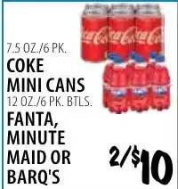 Karns Coca Cola Mini Cans offer