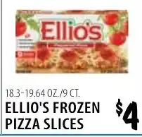 Karns Ellio's frozen pizza slices offer