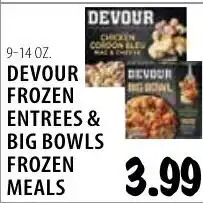 Karns Devour frozen entrees & big bowls frozen meals offer