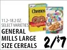 Karns General Mills Large Size Cereals offer