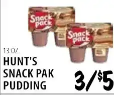 Karns Hunt's Snack Pak Pudding offer