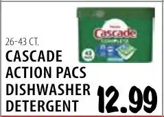 Karns Cascade action pacs dishwasher detergent offer