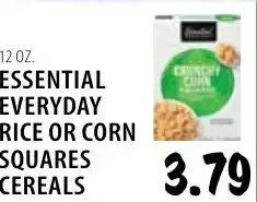 Karns Essential everyday rice or corn squares cereals offer