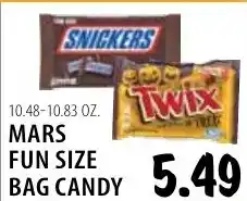 Karns Mars fun size bag candy offer