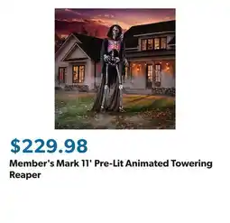 Sam's Club Member's Mark 11' Pre-Lit Animated Towering Reaper offer