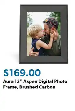 Sam's Club Aura 12 Aspen Digital Photo Frame, Brushed Carbon offer