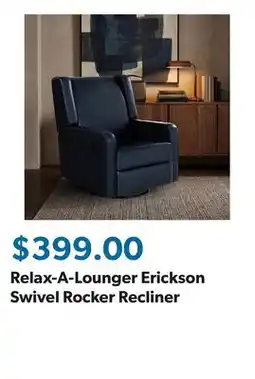 Sam's Club Relax-A-Lounger Erickson Swivel Rocker Recliner offer