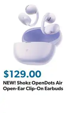 Sam's Club NEW! Shokz OpenDots Air Open-Ear Clip-On Earbuds offer