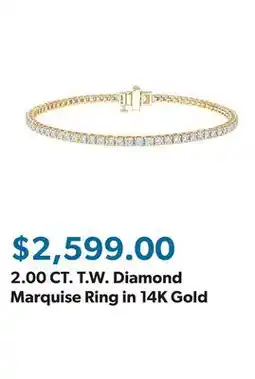Sam's Club 2.00 CT. T.W. Diamond Marquise Ring in 14K Gold offer