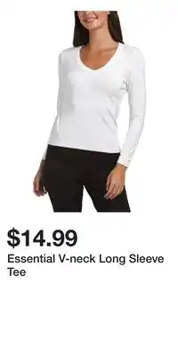 TJ Maxx Essential V-neck Long Sleeve Tee offer