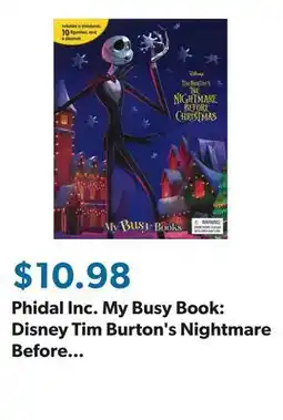 Sam's Club Phidal Inc. My Busy Book: Disney Tim Burton's Nightmare Before Christmas, Mixed Media offer