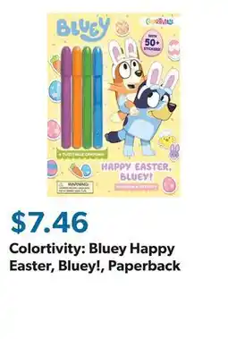 Sam's Club Colortivity: Bluey Happy Easter, Bluey!, Paperback offer
