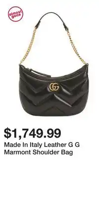 TJ Maxx Made In Italy Leather G G Marmont Shoulder Bag offer