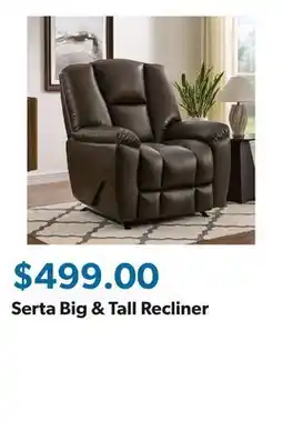 Sam's Club Serta Big & Tall Recliner offer