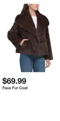 TJ Maxx Faux Fur Coat offer