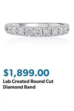 Sam's Club Lab Created Round Cut Diamond Band offer