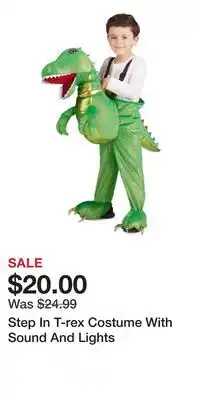 TJ Maxx Step In T-rex Costume With Sound And Lights offer