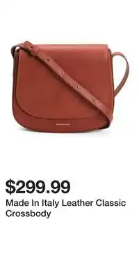 TJ Maxx Made In Italy Leather Classic Crossbody offer