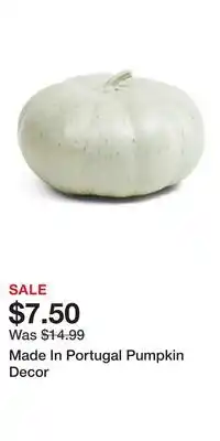TJ Maxx Made In Portugal Pumpkin Decor offer