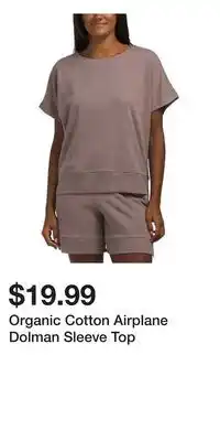 TJ Maxx Organic Cotton Airplane Dolman Sleeve Top offer