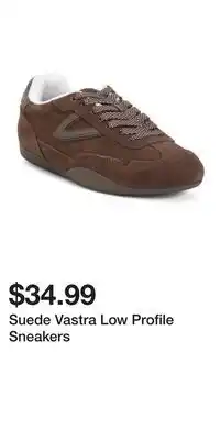 TJ Maxx Suede Vastra Low Profile Sneakers offer