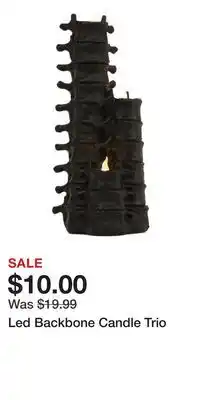 TJ Maxx Led Backbone Candle Trio offer