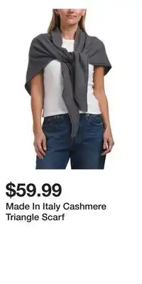 TJ Maxx Made In Italy Cashmere Triangle Scarf offer
