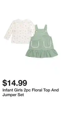 TJ Maxx Infant Girls 2pc Floral Top And Jumper Set offer