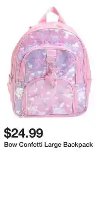 TJ Maxx Bow Confetti Large Backpack offer