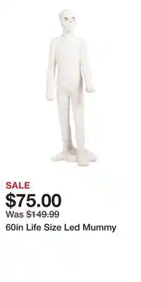 TJ Maxx 60in Life Size Led Mummy offer