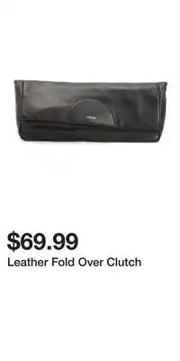 TJ Maxx Leather Fold Over Clutch offer