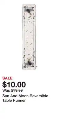 TJ Maxx Sun And Moon Reversible Table Runner offer