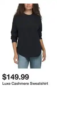 TJ Maxx Luxe Cashmere Sweatshirt offer