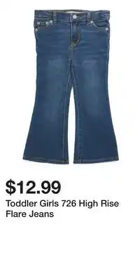 TJ Maxx Toddler Girls 726 High Rise Flare Jeans offer