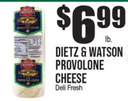 Extra Supermarket DIETZ & WATSON PROVOLONE CHEESE offer